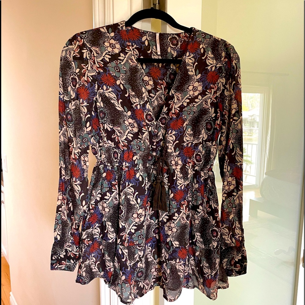 Free People Sheer Lined Top